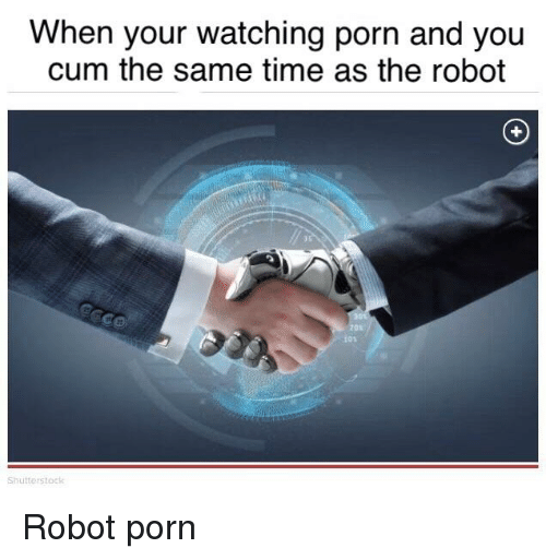 Men watching porn cumming