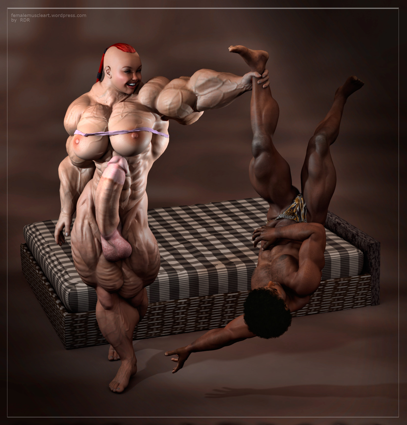 3d muscle shemale