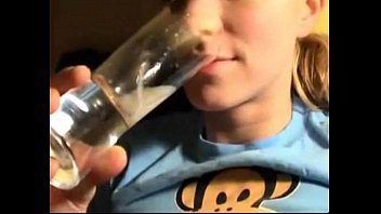 Basecamp reccomend teen drinks cum glass