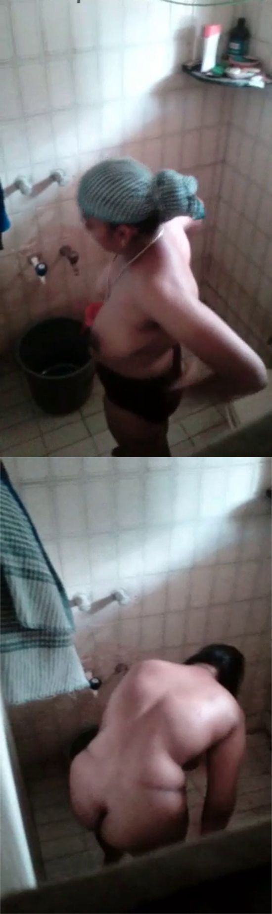 aunty bathing hidden video