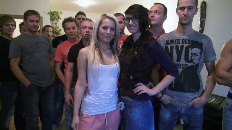 Czech gangbang orgy