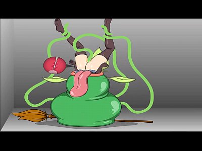 Cartoon cum eating plant