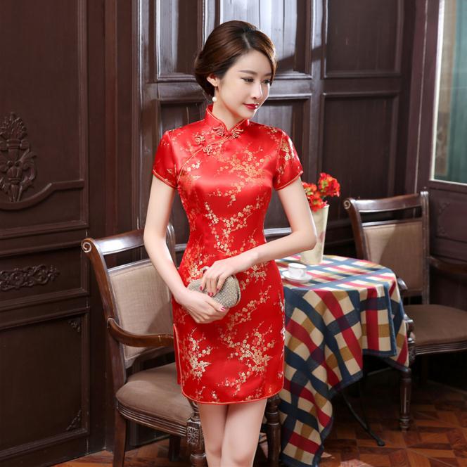 Chinese silk dress