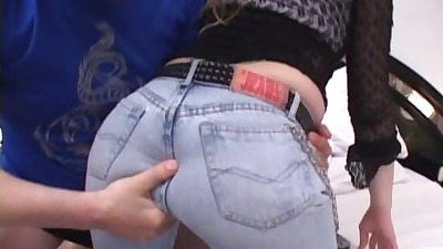 Anal tight jeans amateur