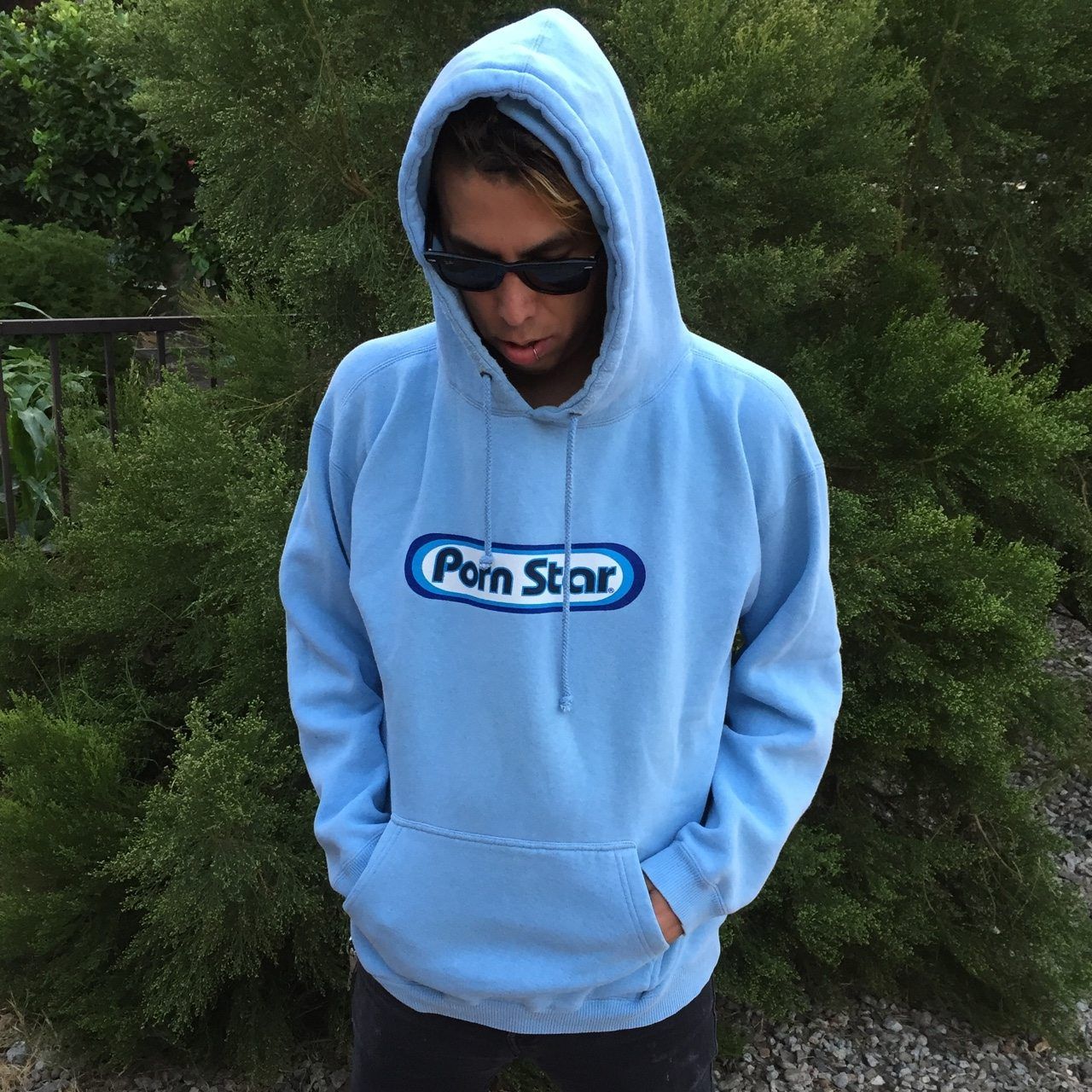 The L. reccomend blue hoodie