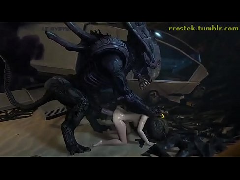 Samus fucked alien monster cock