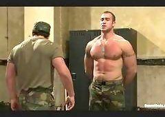 Naked army guy