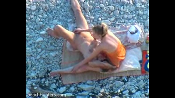 Beach couple fuck voyeur
