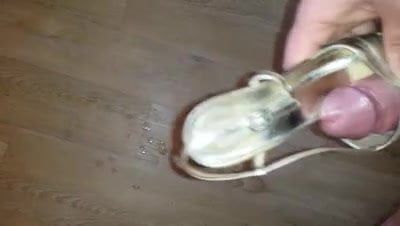 Creamy peep toes shoejob plateau