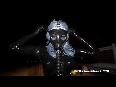 best of Latex masked girl with black