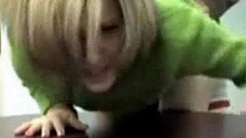 Girl with green sweater fucked