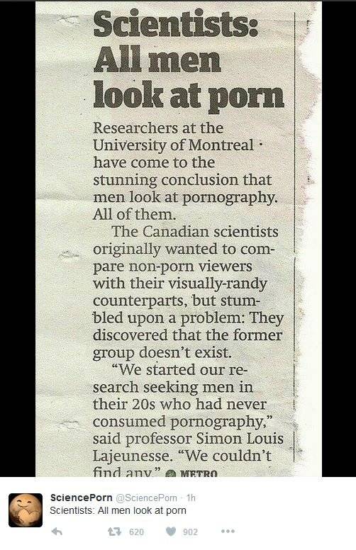 Men look at porno