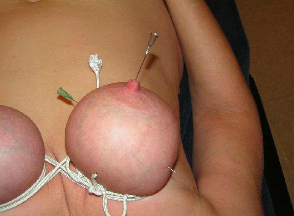 Piercing tits bondage