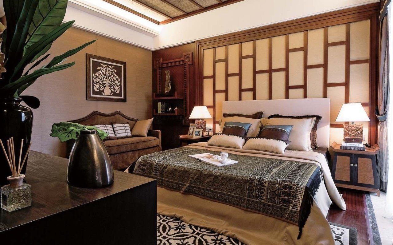 Asian bedroom style