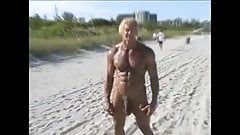 Twink transgender lick dick on beach