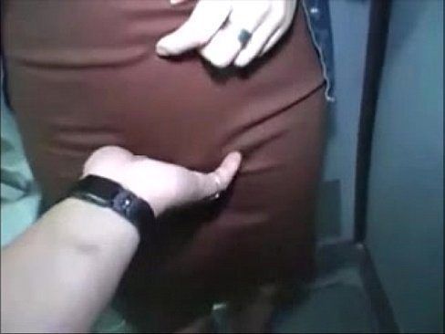 Uncensored asian grope train
