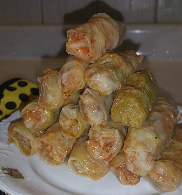 Mantis reccomend Asian cabbage rolls