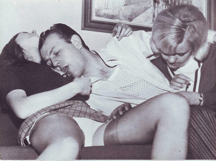 Classic threesome vintage picture