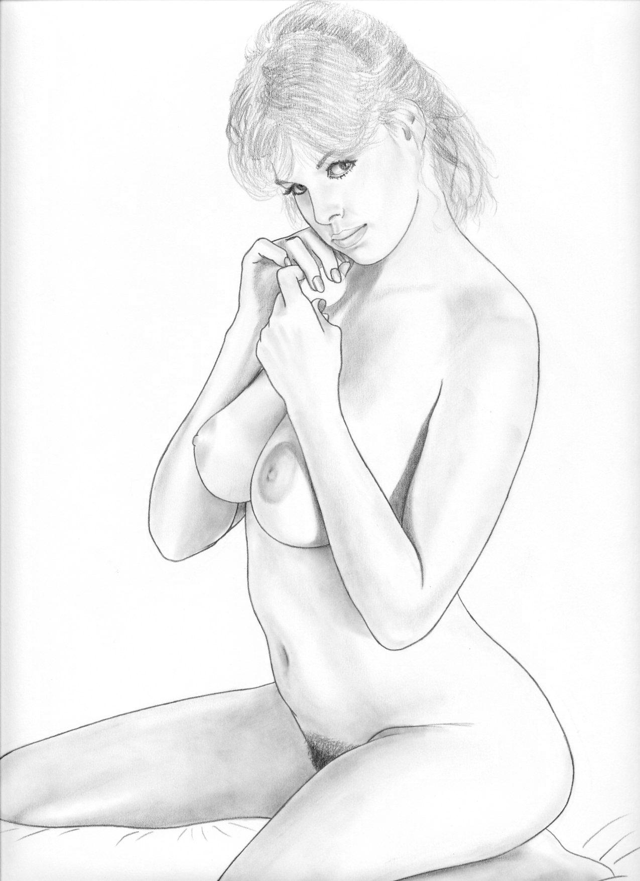 Cake recommendet drawing a nude blond lady