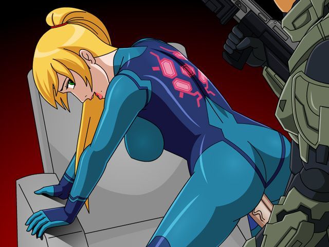 best of Samus strapon a aran gets Hot by fucked
