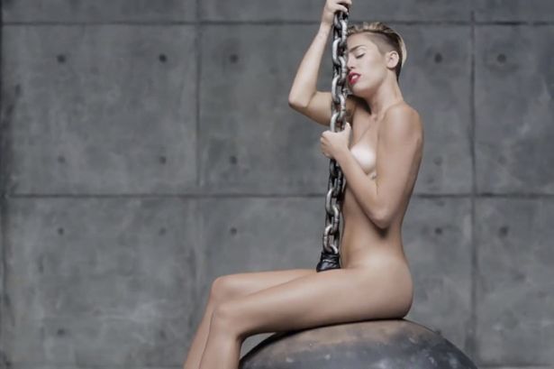 Miley Cyrus Spanked Nude