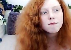 Redhead whore handjob penis and squirt