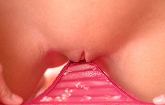 Smooth pussy close up